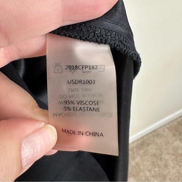 UNIVERSAL STANDARD Isabelle Luxe Sheath Dress Black Large - Picture 7 of 13